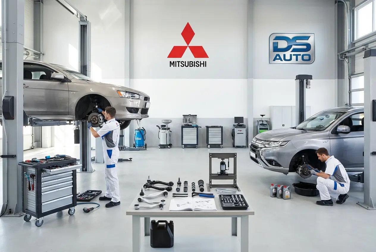 Диагностика и ремонт передней и задней подвески Mitsubishi в Жуковском - автосервис DS Auto
