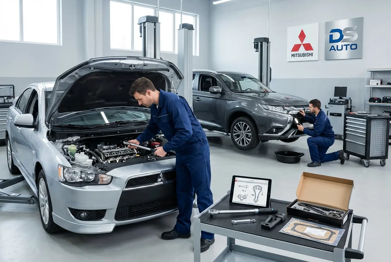 Диагностика и замена цепи ГРМ Mitsubishi в автосервисе DS AUTO Жуковский
